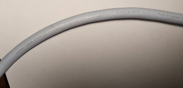 Netzkabel SUPRA Lorad 2.5, mit Schuko (1 m)