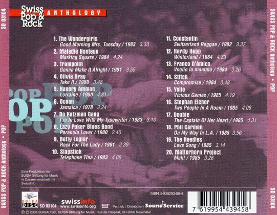 Swiss Pop & Rock Anthology: POP (CD, wie neu)