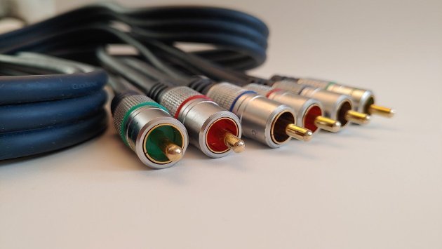 CLICKTRONIC YUV-Komponentenkabel (2m Blau)