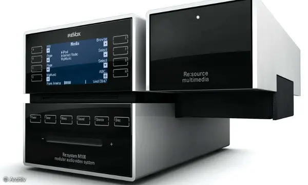 Revox M100 mit Multimediamodul in weiss