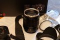 Lumix GH5 mit Optik H-FS14140 und Sennheiser MKE 200