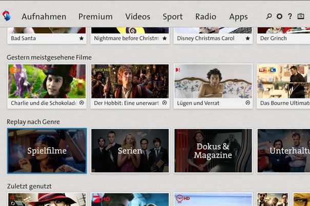 Mit kluger Vorsortierung erleichtert Swisscom TV 2.0 die Übersicht über das riesige Replay-Archiv.