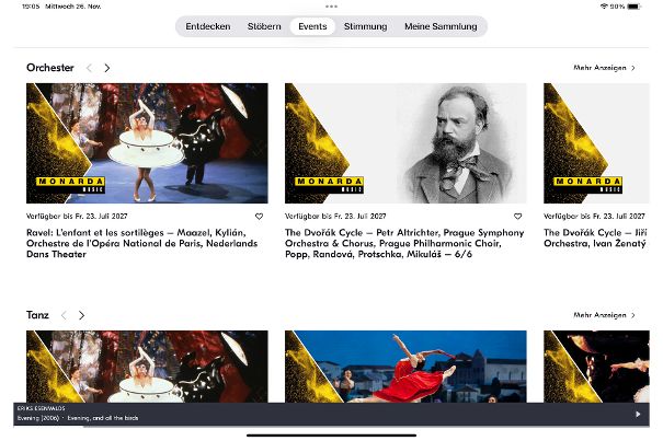 Die Video-Sektion ist nur mit dem teuersten Premium-Abo verfügbar (EUR 29.90 pro Monat, Stand Nov.25).