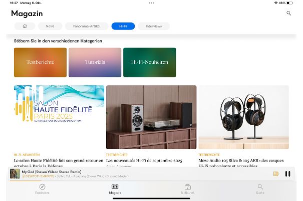 Auch Testberichte und News zu Produkten finden sich im Qobuz-Magazin.