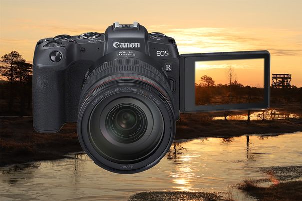 Die spiegellose Vollformatkamera Canon EOS RP ist die kleine Schwester der EOS R und eignet sich ideal für die Reise-, Landschafts- und Portraitfotografie.