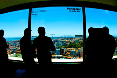 Panasonic präsentiert in gehobener Atmosphäre: Aussicht aus dem Seminarhotel