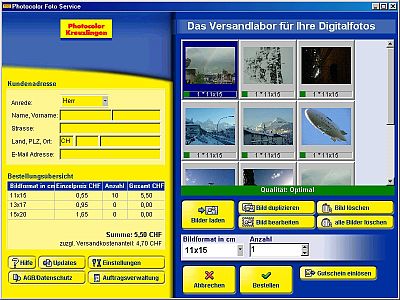 Mit einer Übermittlungssoftware geht der Bildertransfer einfacher als das Versenden von Fototaschen.