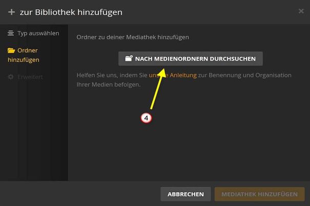 Nach Abschluss der Einstellungen braucht Plex eine Weile, um alle Daten aus dem Internet abzurufen.