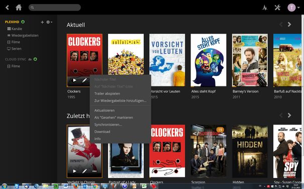 Bedient wird Plex entweder in Apps oder im Internetbrowser auf dem PC.