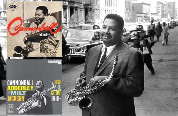 Meine erste Adderley-LP war «Julian Cannonball Adderley» (1955), die mehr an West Coast Jazz anlehnt. Kurz nach «Somethin’ Else» entstand ein weiteres, absolut empfehlenswertes Album: «Things are getting better» vereint Adderley mit Milt Jackson!