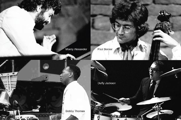 Das Monty Alexander Quartett «Live at Bubba’s» (Collage aus Bildern des Booklets).