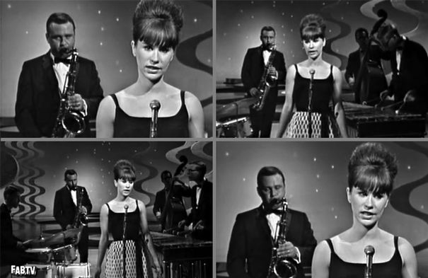 The New Stan Getz Quartet & Astrud Gilberto bei einem TV-Auftritt 1964.