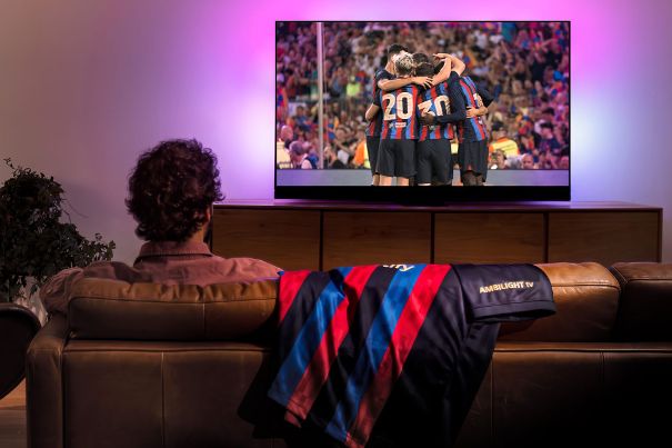 FC Barcelona im Ambilight.