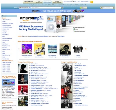 Amazon.com startet Testphase des Musikdownload Service