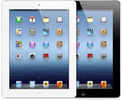 Das iPad 3 von Apple ist in Schwarz und Weiss erhältlich