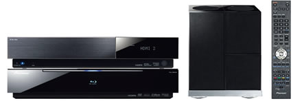 Das LX03BD Heimkinosystem beinhaltet neben dem Blu-ray Spieler auch einen zusätzlichen Kombiplayer, der SACD und DVD-Audio abspielen kann.