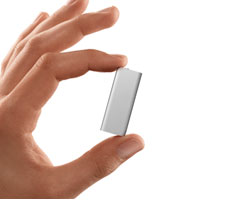 Sprechender Musikplayer — iPod shuffle