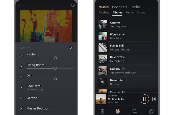 Die Music App ist speziell für das Musikstreamen über Formation-Komponenten von Bowers & Wilkins konzipiert. Integriert ist auch die Mehrraum-Steuerung.