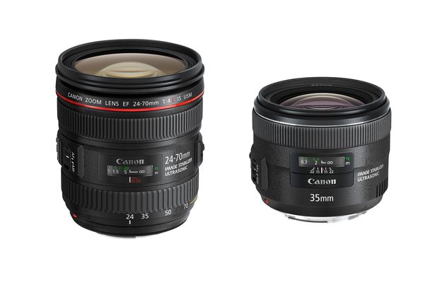 Canon EF 35mm 1:2 und EF 24-70mm 1:4