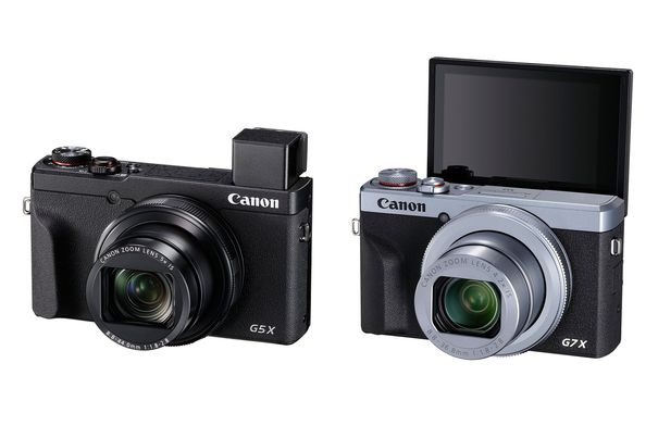 Neue Kompaktkameras: Canon PowerShot G5 X Mark II (links) und G7 X Mark III.