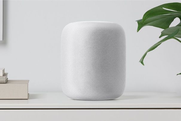 Der 18 cm hohe HomePod soll klanglich einiges auf dem Kasten haben.