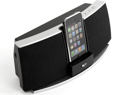 Audio-Spezialist Klipsch stellt seine neue iPod Docking-Station mit hochwertigen Boxen vor.