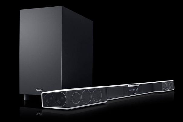 Cinebar Duet: Die Soundbar mit Subwoofer erzeugt Raumklang. 