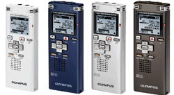 Vier neue Voice Recorder bietet Olympus diesen Frühling an.