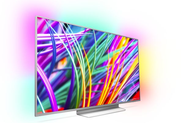 Weniger ist mehr: Die Ultra Slim 4K LED TVs von Philips kommen in minimalistisch europäischem Design, hier ein Modell der 8303er-Serie.