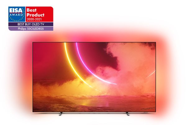 EISA-Jury-Urteil zum Philips OLED-TV 55OLED805: Ein brillanter Fernseher zu einem bemerkenswerten Preis.