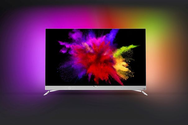 Philips 55POS901F, erster OLED-4K-UHD-Fernseher mit Ambilight.