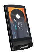 Der mobile Player R1 Beat DJ von Samsung gibt Musik und Video wieder.