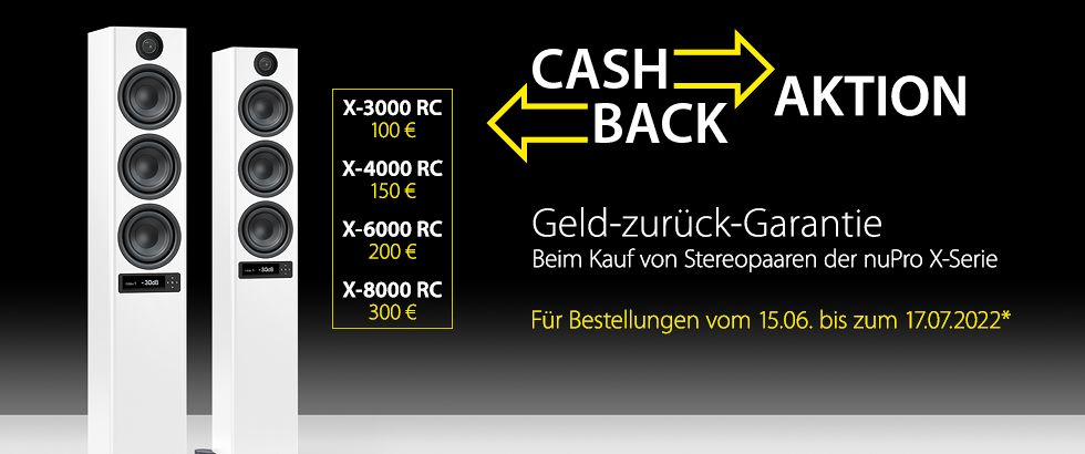 Die Geld-zurück-Garantie für Nupro-X-Modelle
