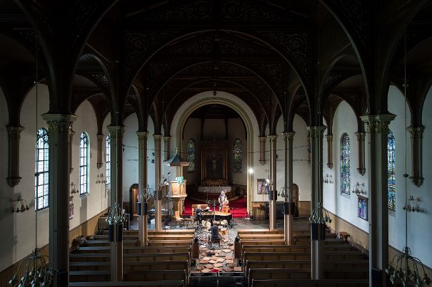 Tolle Aufnahme in einer Osloer Kirche: Das Hoff Ensemble bei der Recording-Session für das Album «Quiet Winter Night».
