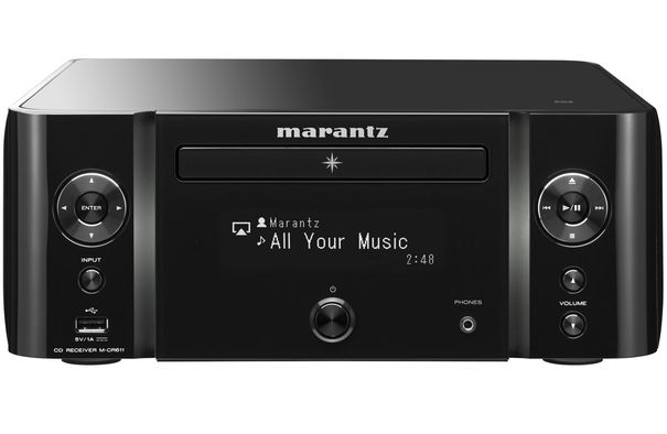 Der Marantz Melody Media M-CR611 bietet neben einem integrierten CD-Player alle Schikanen, die man heute von einem modernen Netzwerk-Receiver erwarten kann.