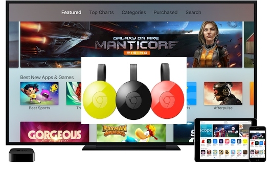 Apple TV und Chromecast im digitalen Fünfkampf