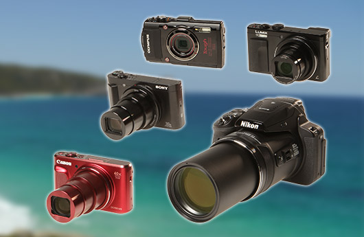 Test von fünf Fotokameras für Reise und Ferien