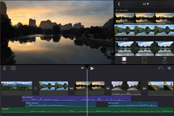 Die Movie-App kann auf dem iPad Pro nun auch 4K/UHD-Videos bearbeiten.