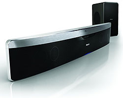 Multitalent - Die Philips Soundbar HTS9140 soll alles vereinen, was es für den grossen Kinogenuss zuhause braucht.