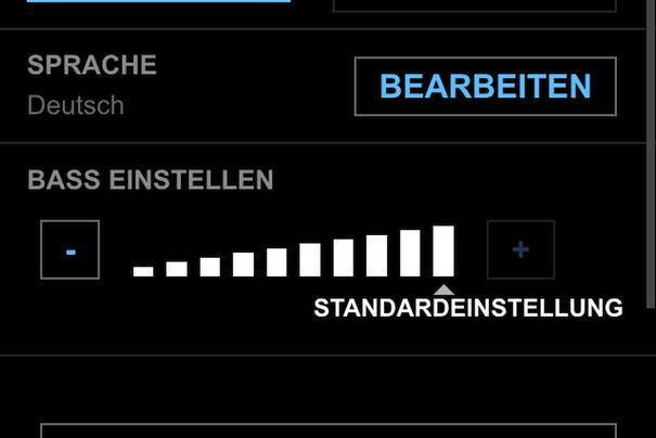 Die Basstärke lässt sich an den Soundtouch-Lautsprechern regulieren.