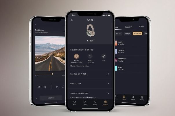 Problemlos: Die hauseigene Music App von Bowers & Wilkins (für Android/iOS) richtet den Px8 S2 ein und kontrolliert alle Funktionen.