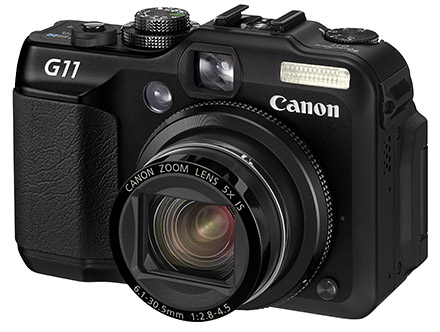 Die Canon PowerShot G11 besitzt ein 28-140-mm-Zoom mit Bildstabi.