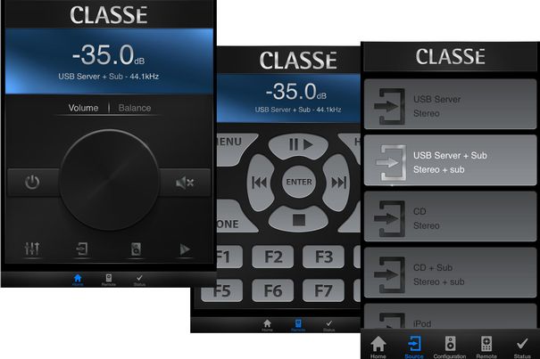 Classé offeriert zum CP-800 eine übersichtliche Bedien-App, allerdings nur fürs iPhone oder iPad.
