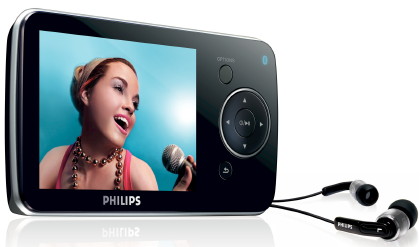 Der Philips GoGear SA5285BT spielt nicht nur Musik, sondern auch Filme.