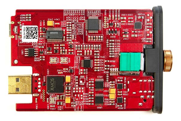 Das Board des iFi Audio Hip-Dac mit Burr-Brown-Wandler und XMOS-USB-Plattform.