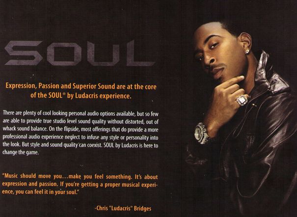 Bild auf der Verpackung: Das Zugpferd für die Soul-Kopfhörer ist für einmal nicht Dr.Dre, sondern der Rapper und Schauspieler Chris 