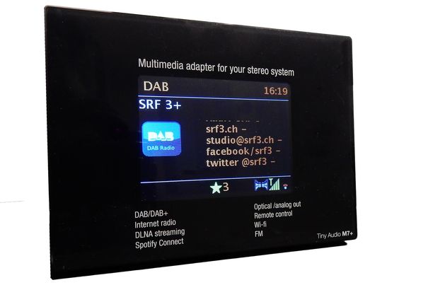 Der M7+ im DAB-Modus.