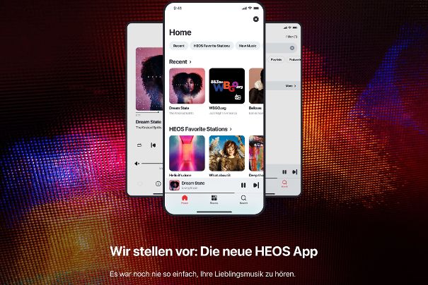 Startet man das neue HEOS zum ersten Mal, bekommt man eine Einführung in die Neuerungen angeboten.