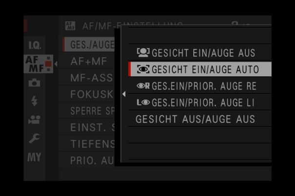 Welches Auge darfs denn sein? Die Auswahl bestimmt die Kamera oder der Fotograf.