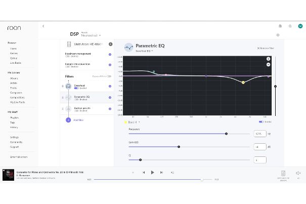 Roon hat ein Herz für Kopfhörer-Anwender. So lässt sich ein zu dünner, analytischer Klang per grafischem EQ problemlos entschärfen. 